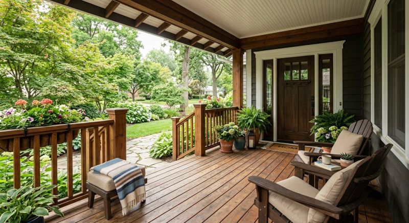Wood Porch Construction in Worcester, MA
