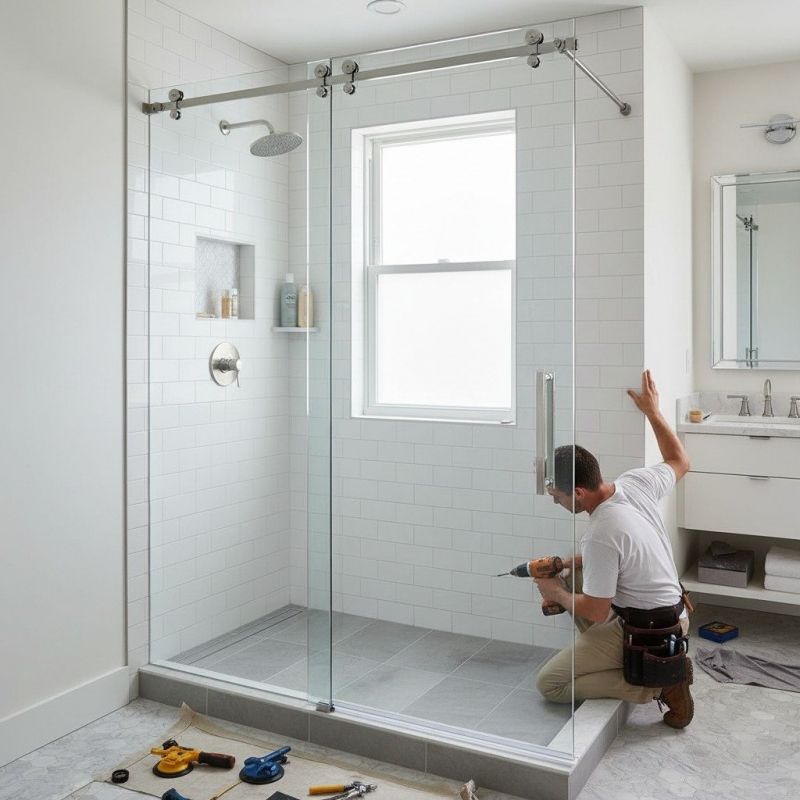 Glass Shower Door Installation in Wilmington, NC